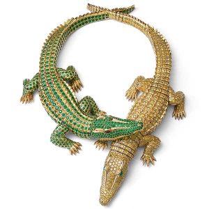 AMNH Cartier crocodile necklace