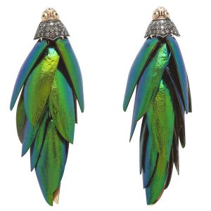 Bibi Van Der Velden scarab earrings