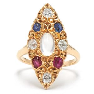 Fred Leighton vintage moonstone ring