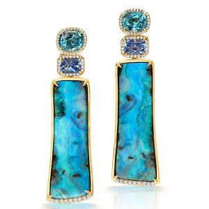 Pamela Huizenga opal earrings