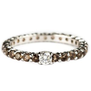 Cristina Santos smoky quartz eternity ring