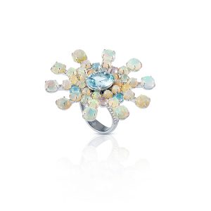 Sarah Ho Snowflake Gatsby ring