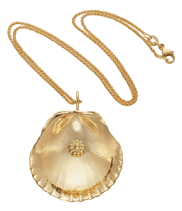 Fairmined Gold Shell Necklace by Christina Malle