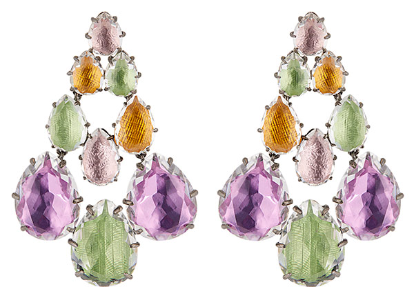 Larkspur and Hawk Caterina Chandelier earrings