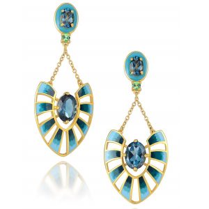 Martha Seely Apus enamel earrings