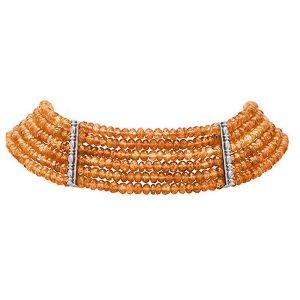 Chris Correia citrine choker necklace