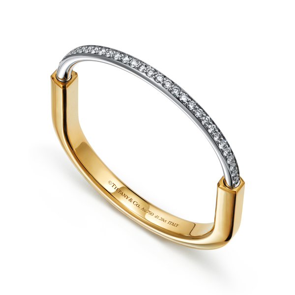 14K Gold Heart Lock & Key Bangle | Royal Chain Group