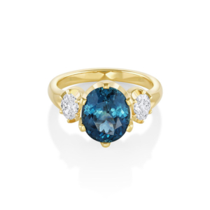 Marrow Fine Montana Sapphire Simone Three-Stone Ring