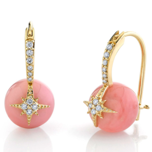 Sydney Evans pink opal earrings