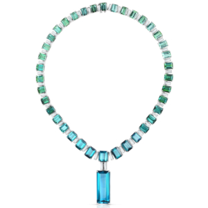 Cicada tourmaline ombre necklace