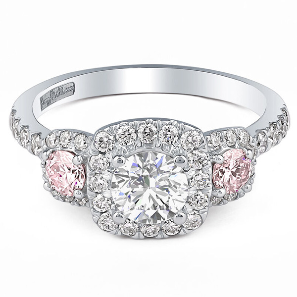 Jenny Packham Esme Round Lab Grown Diamond Engagement Ring in Platinum -  Default Title - The Official Jenny Packham Website