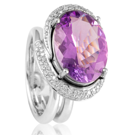 Drink In These Alluring Amethyst Cocktail Rings - JCK