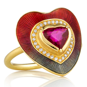 Brooke Gregson ruby heart ring