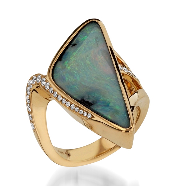 John Atencio Signature opal ring