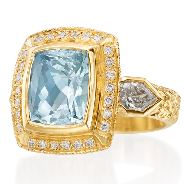 Just Jules aquamarine ring