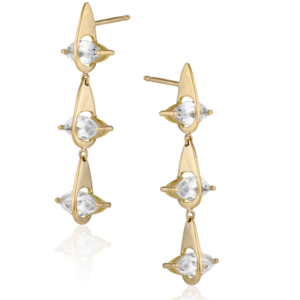 Katey Walker triple drop earrings