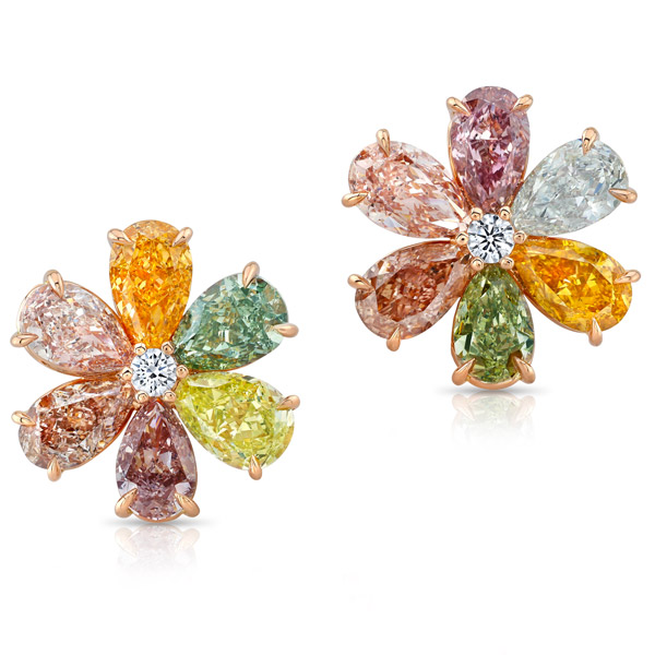 Rahaminov flower earrings