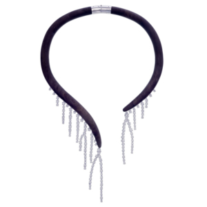 Emily P Wheeler ebony fringe necklace