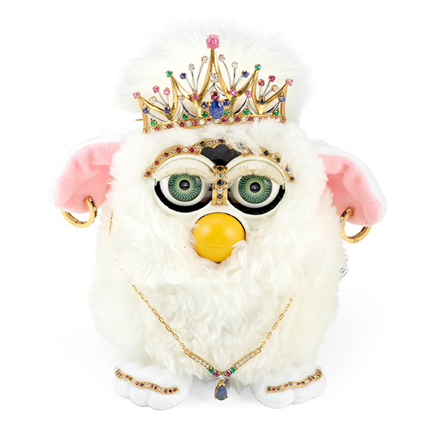 Sidney Mobell gold diamond Furby doll