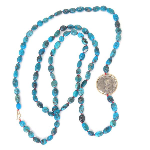 Hannah Blount ancient coin necklace