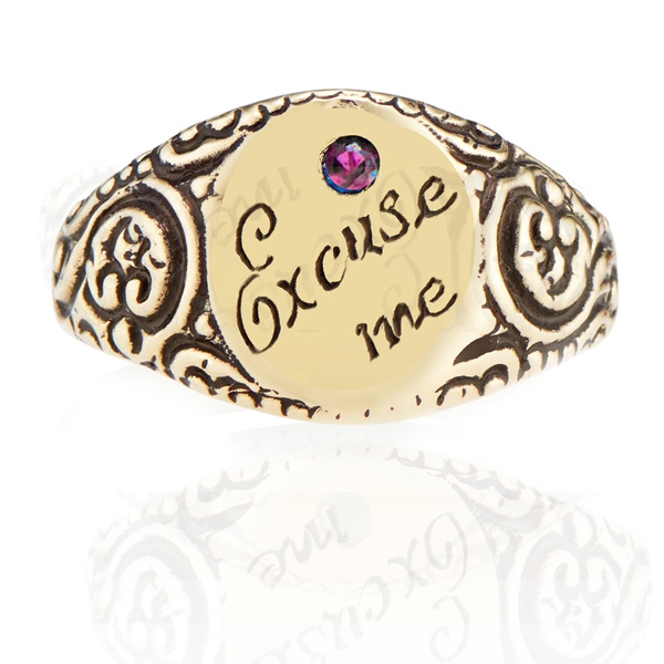 Heavenly Vices Excuse Me ring