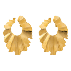 Christina Caruso palm leaf earrings