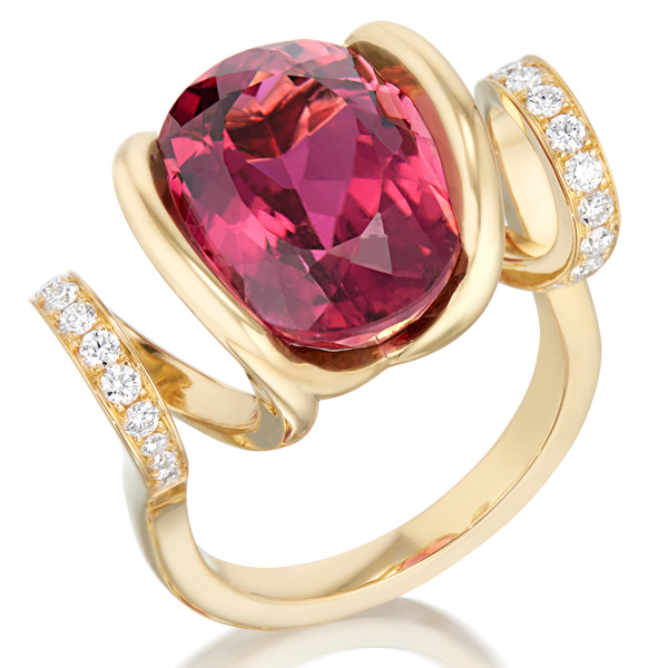 Renisis tourmaline curl ring