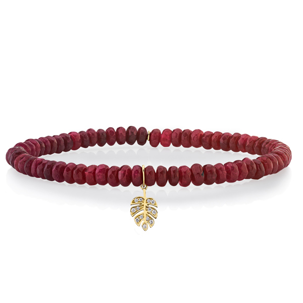 Sydney Evan leaf bracelet