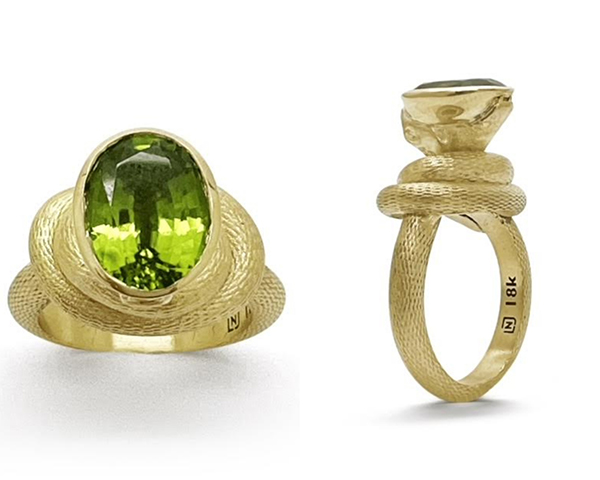 Lauren Newton peridot ring