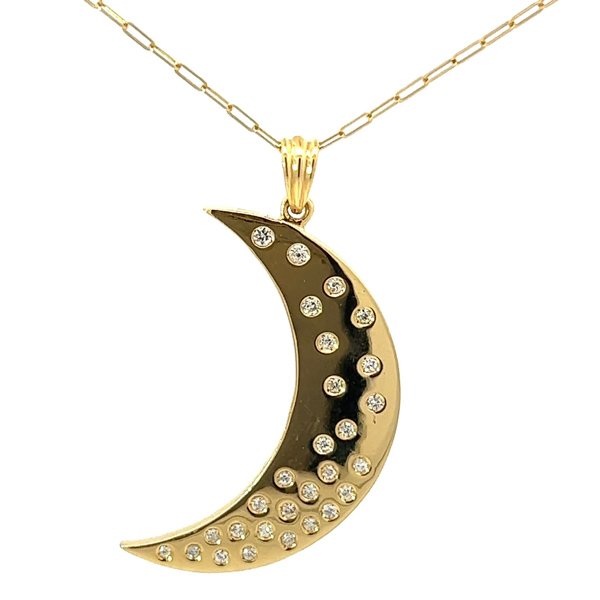 Suka Jewelry custom moon pendant