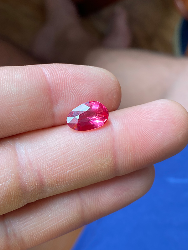 Pink spinel from Vietnam