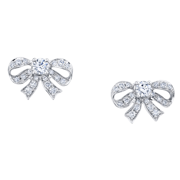 Anita Ko bow stud earrings