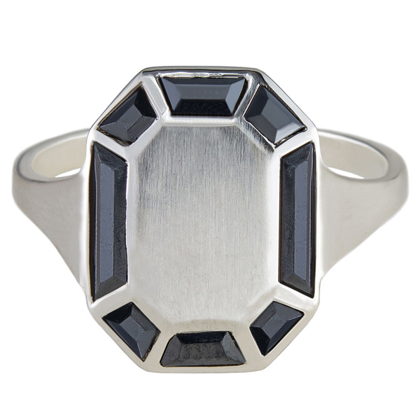 Tomfoolery hematite ring