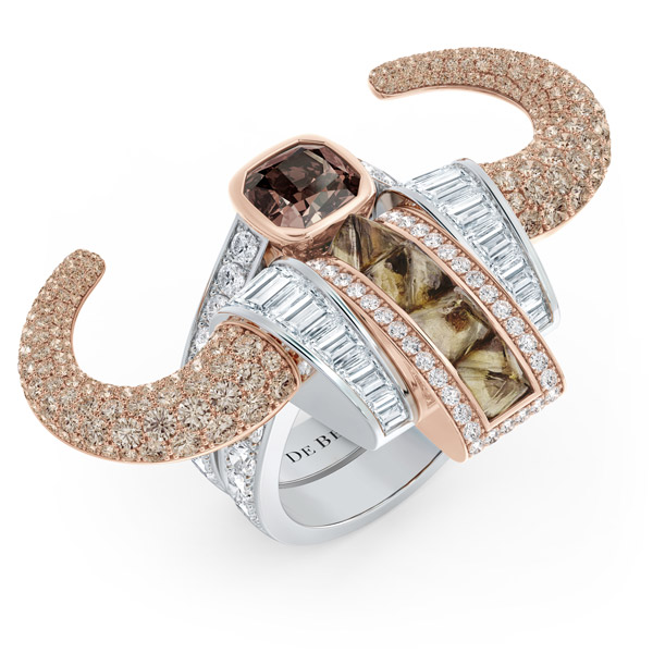 De Beers Buffalo Crown ring