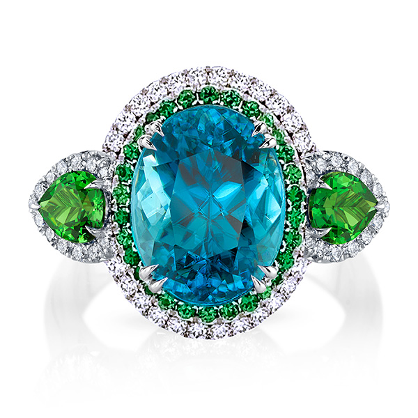 Omi Prive tsavorite zircon