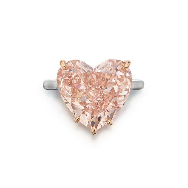 Brown pink diamond ring