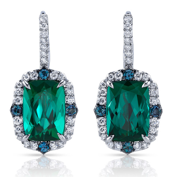 Omi green tourmaline earrings