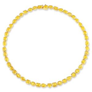 Rahaminov yellow diamond necklace