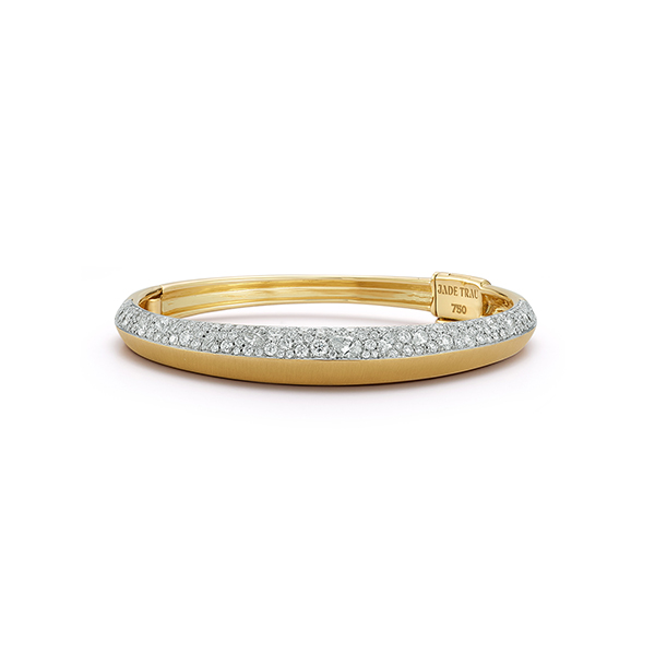 Jade Trau Frankie Half Diamond Bangle