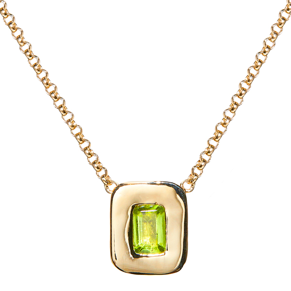 Ali Grace peridot nugget necklace