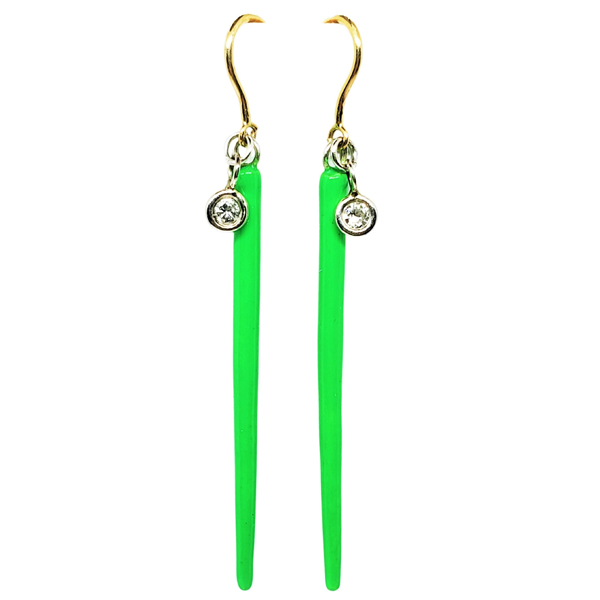 Alison Nagasue enamel earrings