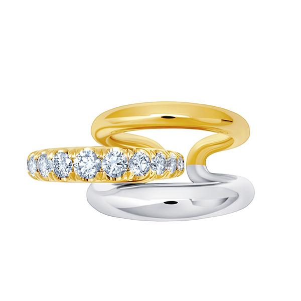 Gabriela Artigas Two-tone twin ring