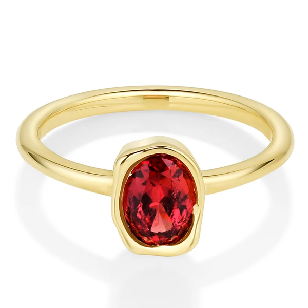 Marrow Fine abstract ruby ring