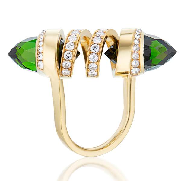 Renisis tourmaline bullet ring