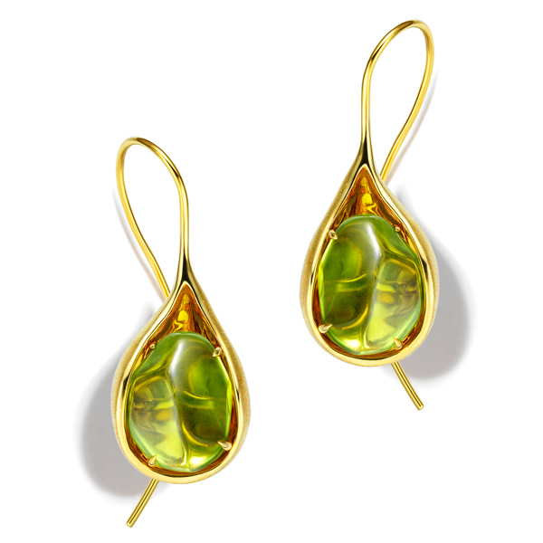 Sunchin peridot earrings