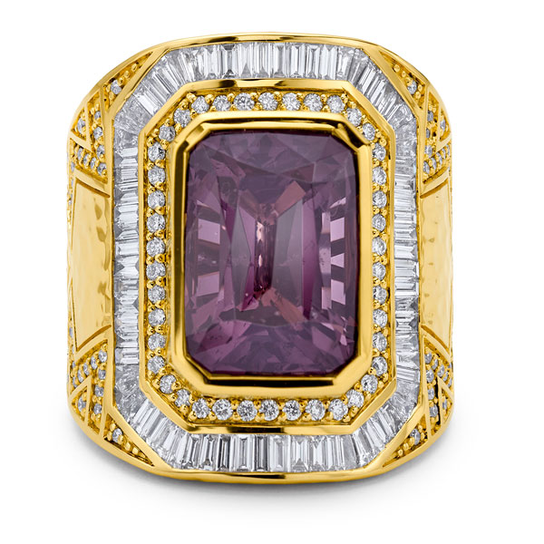 Buddha Mama purple spinel ring