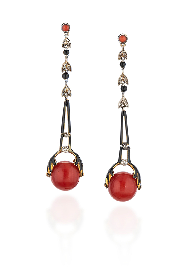 FFR vintage coral earrings