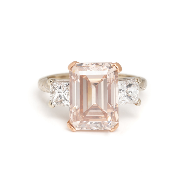 Hindman pink diamond ring