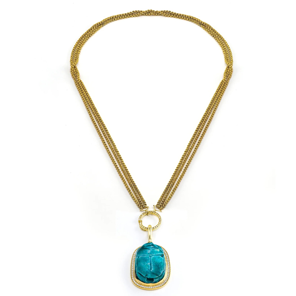 Jenna Blake turquoise scarab