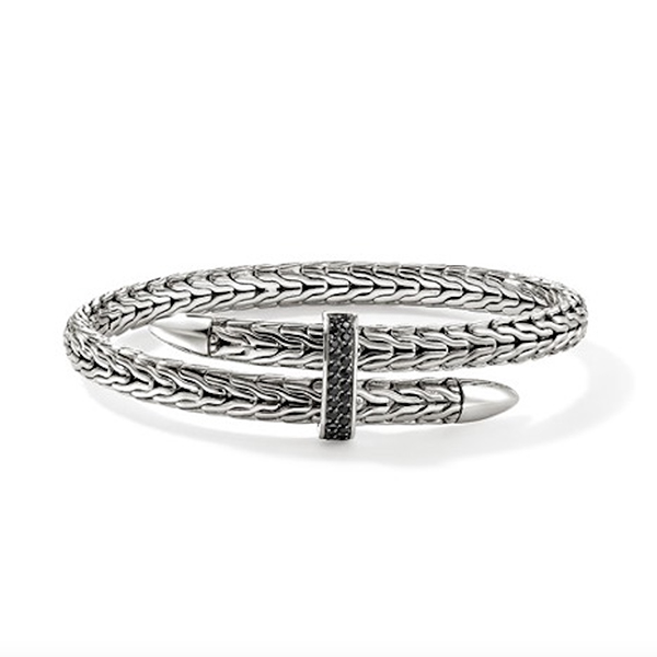 John Hardy Spear Silver Bypass Flex Cuff